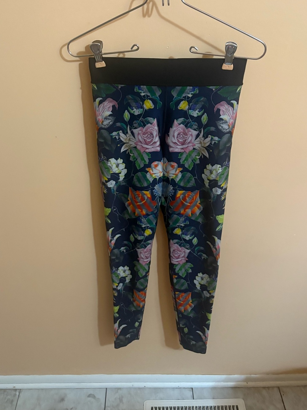 Christian Lacroix x Ultracor navy floral leggings